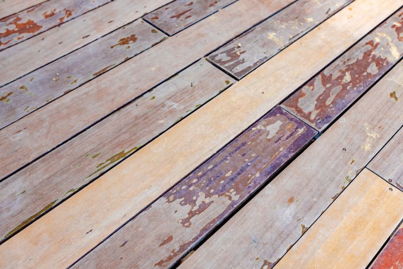 Weathered Deck Before Repair
