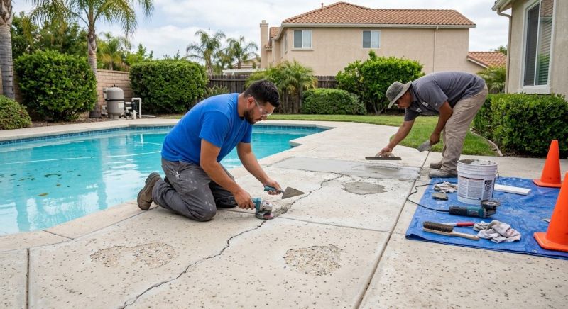 Concrete Patio Repair in West Des Moines, IA